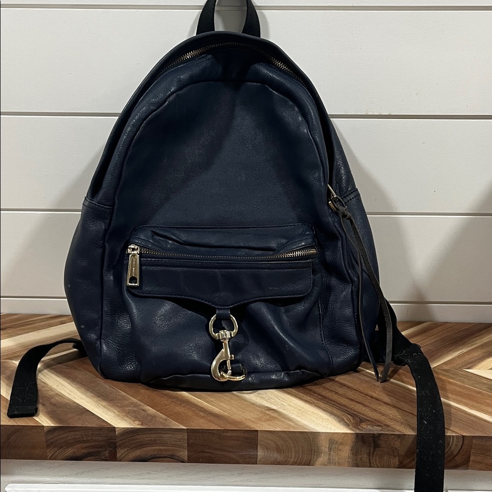 Rebecca Minkoff Dark Blue Leather Backpack